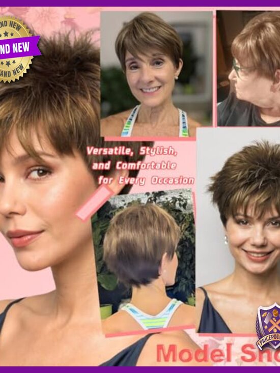 Short Pixie Synthetic Wig, Glueless Heat-Resistant, Natural Look, Daily Wear main image 4
